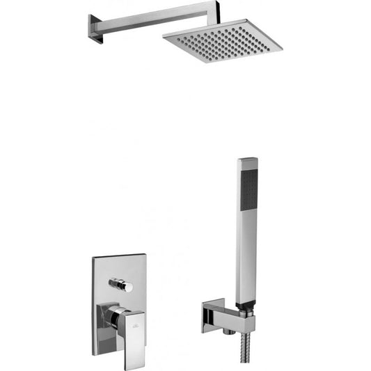 LEVEL KIT DOCCIA C/MISCELATORE MECCANICO + SOFFIONE + SET DOCCETTA