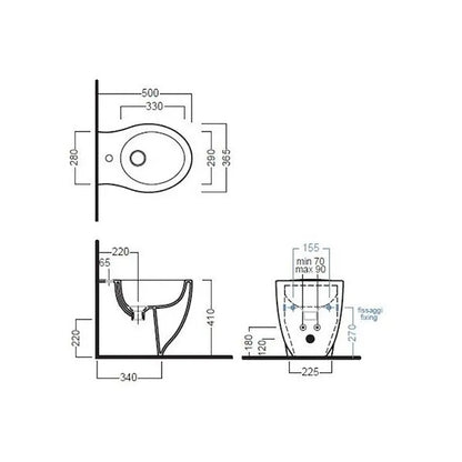 HATRIA Bidet le fiabe 37x55 codice prod: Y1DZ01