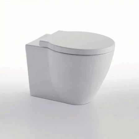 Ceramica Cielo "Easy Evo" Wc Da Terra Filo Muro Bianco Lucido Con Brida