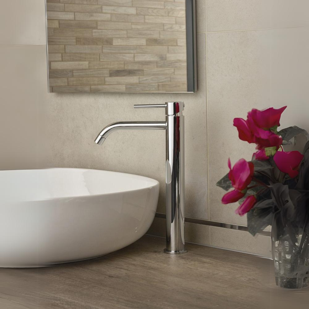 Paffoni LIG081KCR Light Miscelatore lavabo prolungato con scarico clic-clac - cromo