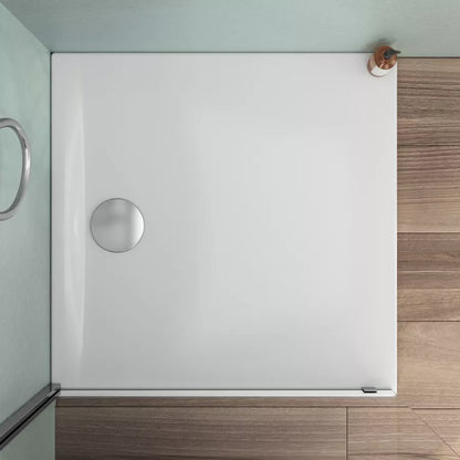 Piatto doccia 90X90 cm in ceramica bianco lucido - Volda Codice: LAG-99