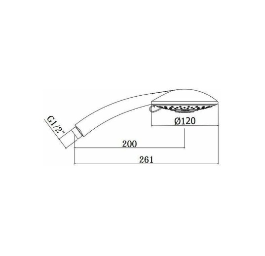 Doccia in ABS 4 getti Paffoni Rubinetteria ZDOC076CR Cromo