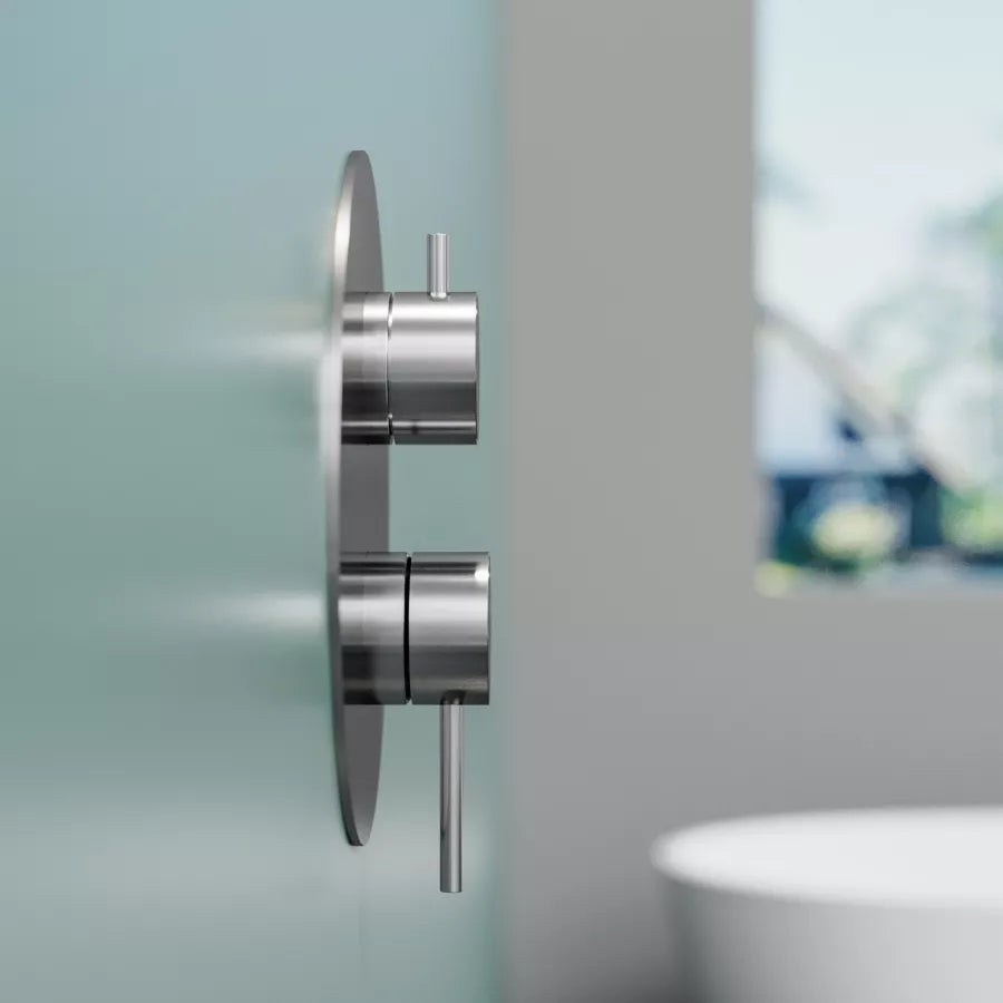 Set miscelatore lavabo e bidet con incasso doccia con deviatore cromo – Ran