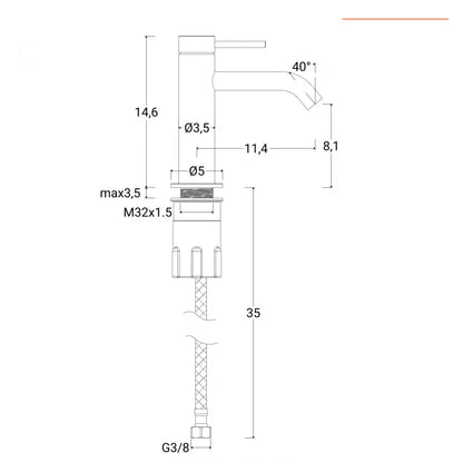 Set miscelatore lavabo e bidet con incasso doccia con deviatore cromo – Ran